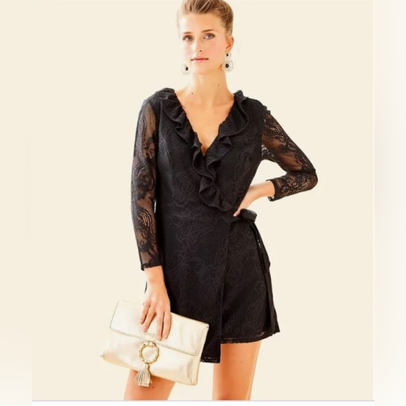 Lilly Pulitzer, Tiki wrap ruffle romper, size extra small NWOT - Picture 1 of 5